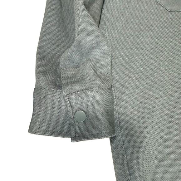 Zara Top Women's Shacket Green Snap Front Pockets L Fishermancore Fishing Preppy - Picture 10 of 10